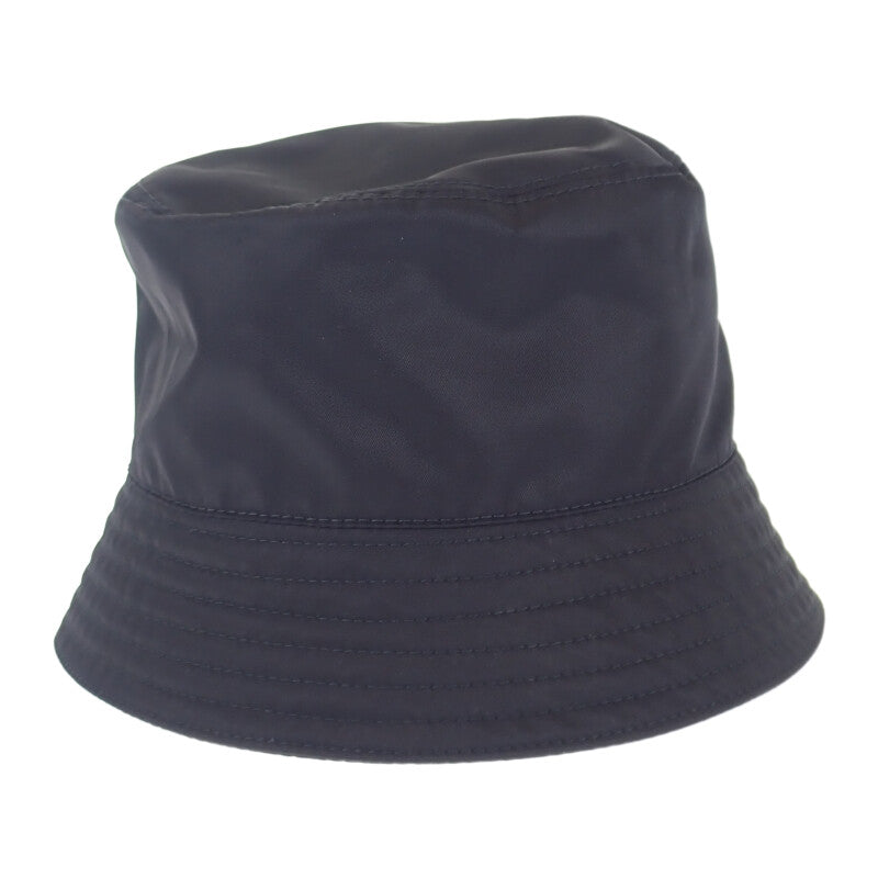 プラダ PRADA Re-Nylon バケットハット M 1HC137_2DMI_F0002 ハット ナイロン ブラック レディース メンズ【中古】【Aランク】
