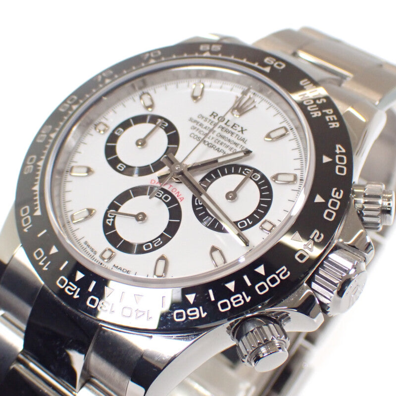 ロレックス ROLEX デイトナ 116500LN 腕時計 ステンレススチール セラミック 自動巻き ホワイト文字盤 メンズ【中古】【Aランク】