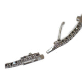 【中古】 K18WG デザインジュエリー クロスダイヤ ブレスレット K18ホワイトゴールド ダイヤモンド レディース【Aランク】