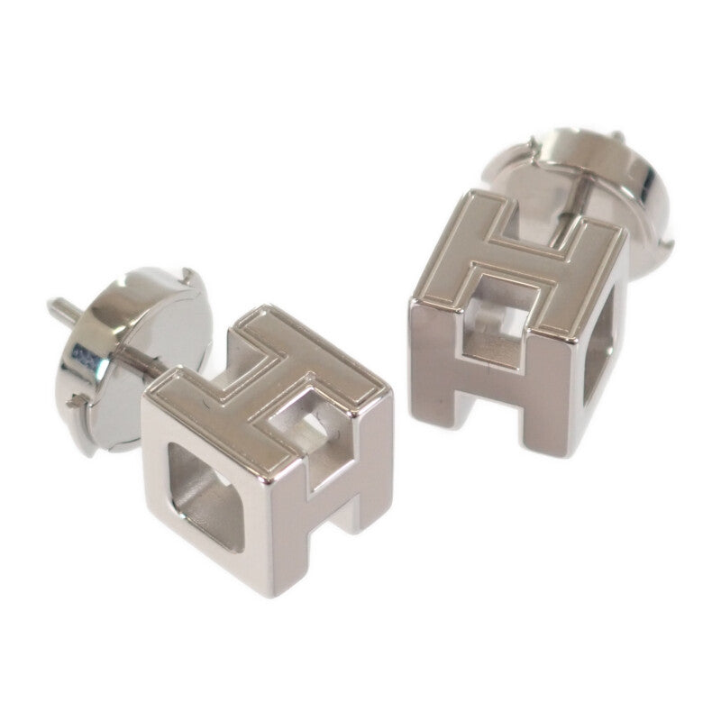 エルメス HERMES カージュドアッシュ Hキューブ ピアス メタル