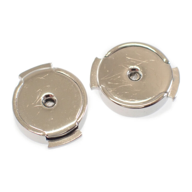 エルメス HERMES カージュドアッシュ Hキューブ ピアス メタル ベージュ シルバー レディース【中古】【Aランク】