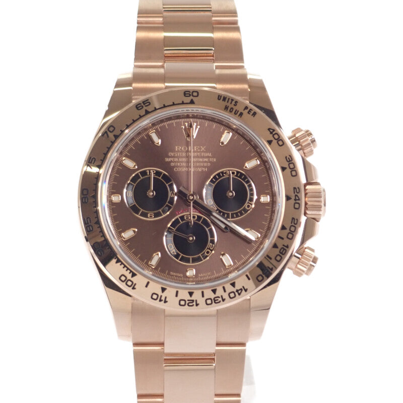 ロレックス ROLEX デイトナ 116505 腕時計 エバーローズゴールド 自動巻き チョコレート/ブラック文字盤 メンズ【中古】【Aランク】