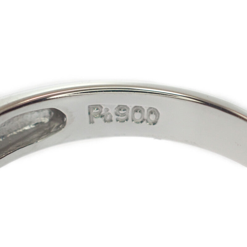 Pt900 R D デザインジュエリー リング Pt900プラチナ 10号 ルビー ダイヤモンド レディース【中古】【Aランク】