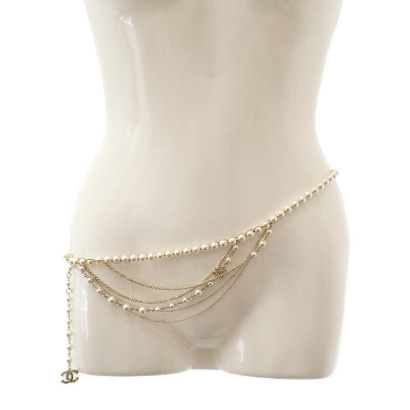 シャネル CHANEL ココマーク チェーン A19C刻印 ベルト GP フェイク