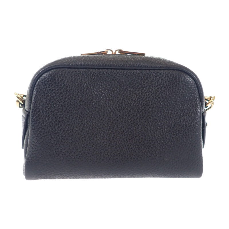 PRADA プラダ 1BH187 ヴィッテロダイノレザー 黒 ブラック 型押しロゴ ショルダーバッグ 鞄 カバン ブランド ゴールド金具 プラダ PRADA ヴィッテロダイノ 1BH187 ショルダーバッグ レザー NERO