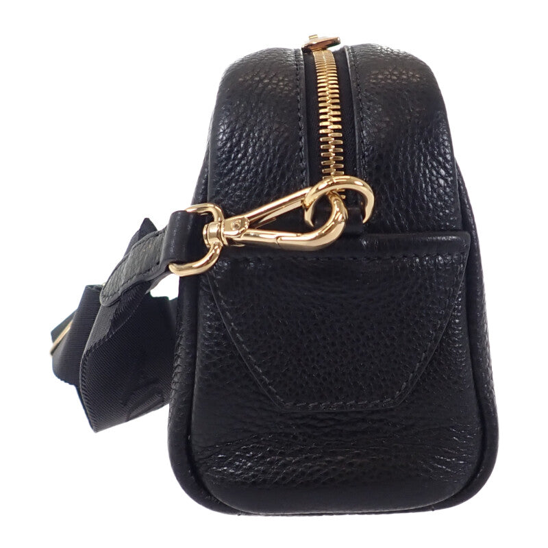 プラダ PRADA ヴィッテロダイノ 1BH187 ショルダーバッグ レザー NERO ブラック レディース メンズ【中古】【Aランク】