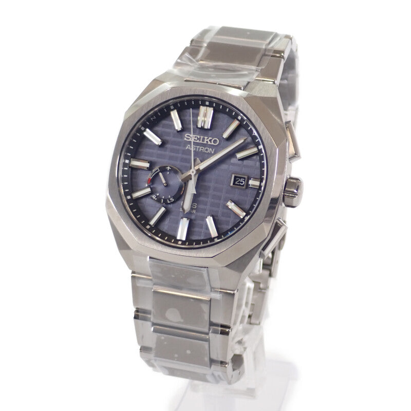 【中古】セイコー SEIKO アストロン ネクスター SBXD013/3X62-0AA0 腕時計 チタン ソーラー電波時計 ブルー文字盤 メンズ【Sランク】