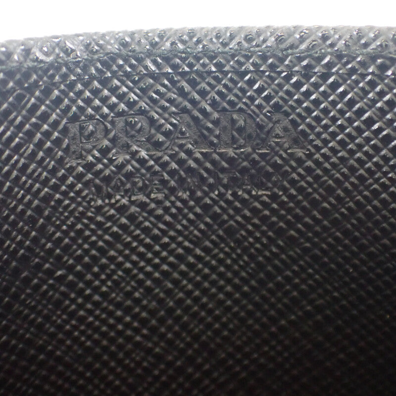 プラダ PRADA Re-Nylon サフィアーノ 2MC025_2DMH_F0002 カードケース ナイロン ブラック レディース メンズ【中古】【Sランク】