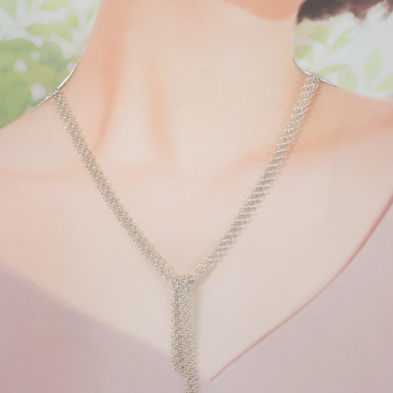ティファニー TIFFANY&Co. エルサ・ペレッティ メッシュスカーフ ヴィンテージ ネックレス シルバー925 レディース【中古】【Aランク】
