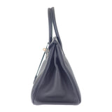 エルメス HERMES バーキン30 ハンドバッグ トゴ ブラック ゴールド金具 レディース【中古】【ABランク】