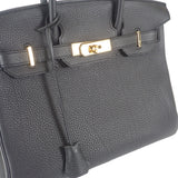 エルメス HERMES バーキン30 ハンドバッグ トゴ ブラック ゴールド金具 レディース【中古】【ABランク】