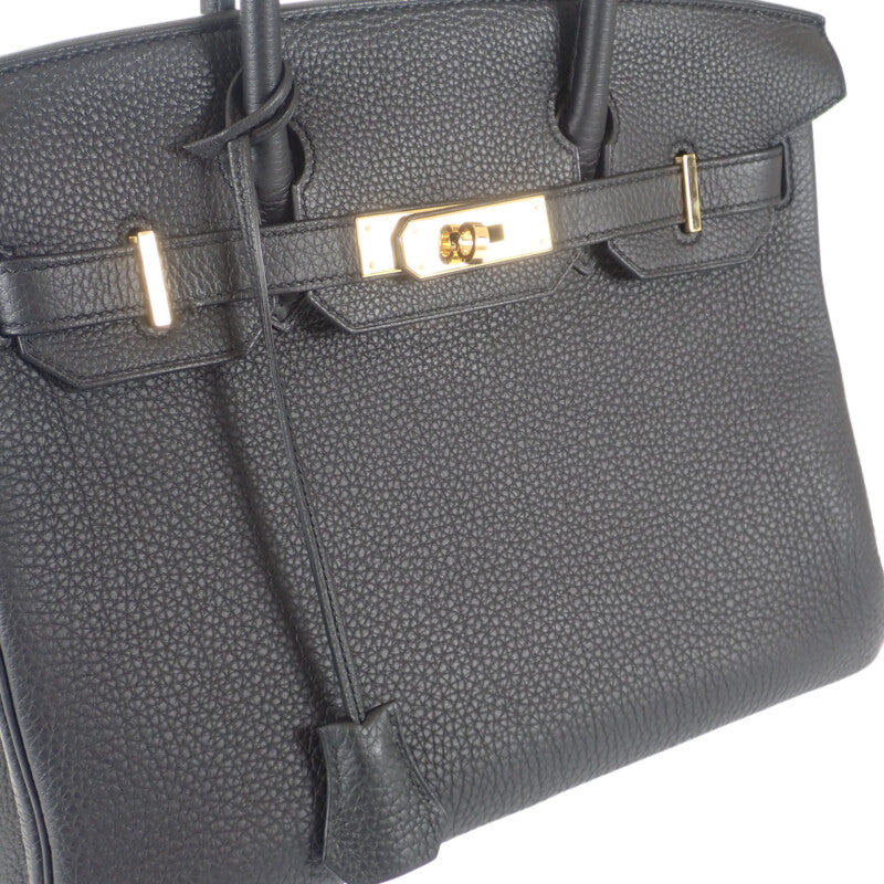 エルメス HERMES バーキン30 ハンドバッグ トゴ ブラック ゴールド金具 レディース【中古】【ABランク】