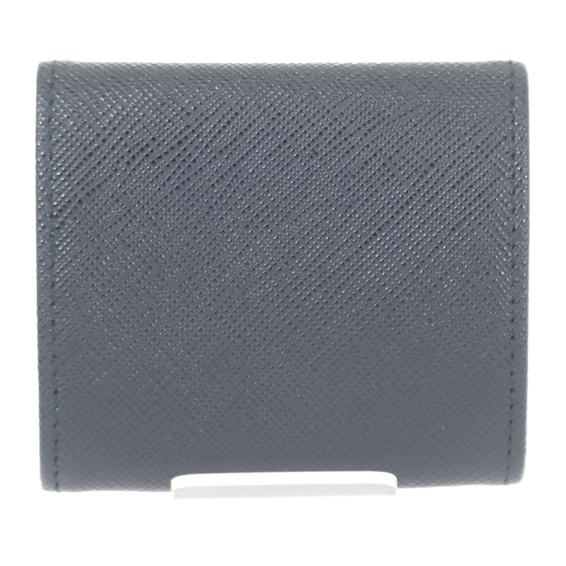 プラダ PRADA サフィアーノ トライアングル 2MM935_QHH_F0002 コインケース サフィアーノ ブラック レディース メンズ【中古】【Aランク】