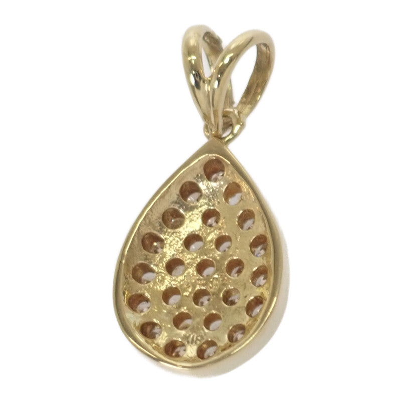 【中古】 K18 デザインジュエリー  ペンダントトップ K18イエローゴールド ブラウンダイヤモンド レディース【Aランク】