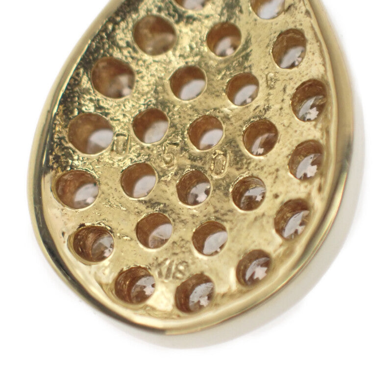 【中古】 K18 デザインジュエリー  ペンダントトップ K18イエローゴールド ブラウンダイヤモンド レディース【Aランク】