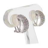 デザインジュエリー イヤリング 兼用 2way ピアス K18ホワイトゴールド ダイヤモンド レディース【中古】【Aランク】