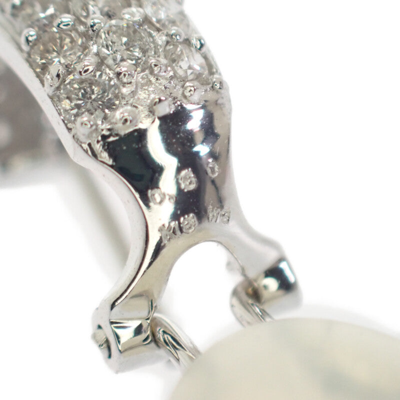 デザインジュエリー イヤリング 兼用 2way ピアス K18ホワイトゴールド ダイヤモンド レディース【中古】【Aランク】