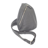 プラダ PRADA ヴィッテロダイノ 2VZ098 ボディバッグ レザー グレー シルバー金具 メンズ【中古】【Aランク】