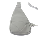 プラダ PRADA ヴィッテロダイノ 2VZ098 ボディバッグ レザー グレー シルバー金具 メンズ【中古】【Aランク】