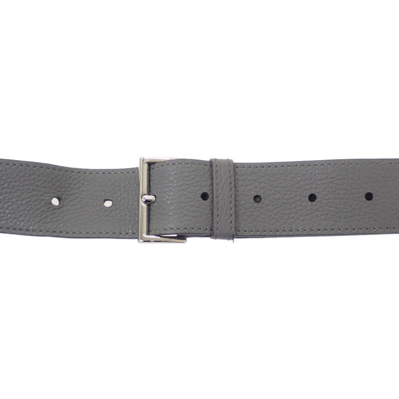 プラダ PRADA ヴィッテロダイノ 2VZ098 ボディバッグ レザー グレー シルバー金具 メンズ【中古】【Aランク】