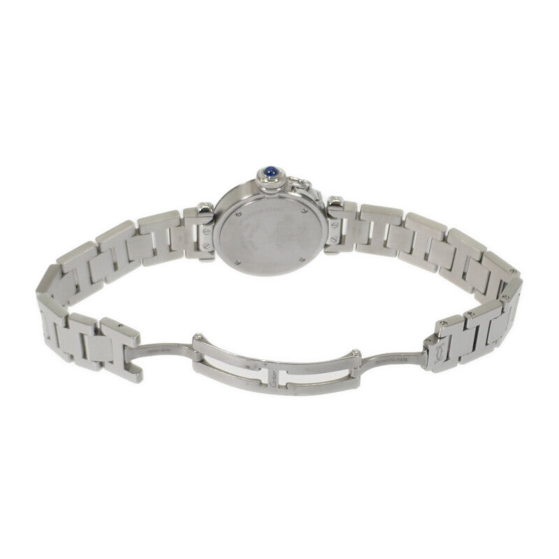 カルティエ CARTIER ミスパシャ W3140007 腕時計 ステンレススチール クオーツ シルバー文字盤 レディース【中古】【ABランク】