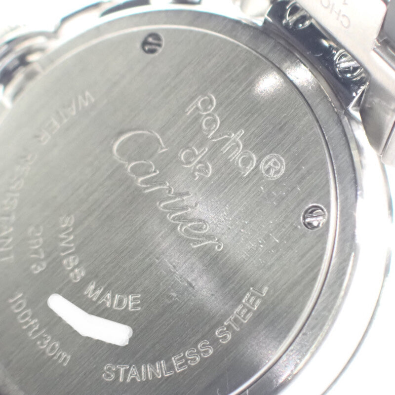 カルティエ CARTIER ミスパシャ W3140007 腕時計 ステンレススチール クオーツ シルバー文字盤 レディース【中古】【ABランク】