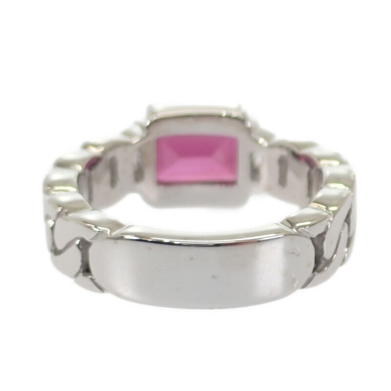 【商談中/対象者以外注文不可】シャネル CHANEL プルミエール 11.5号 リング K18ホワイトゴールド ピンクガーネット レディース【中古】【Aランク】