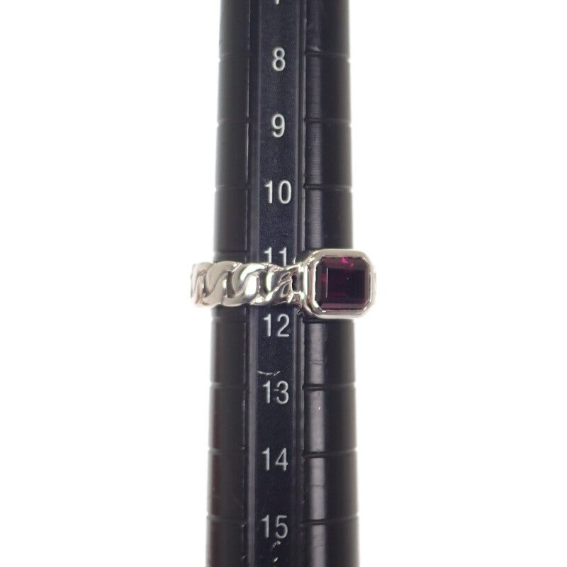 【商談中/対象者以外注文不可】シャネル CHANEL プルミエール 11.5号 リング K18ホワイトゴールド ピンクガーネット レディース【中古】【Aランク】