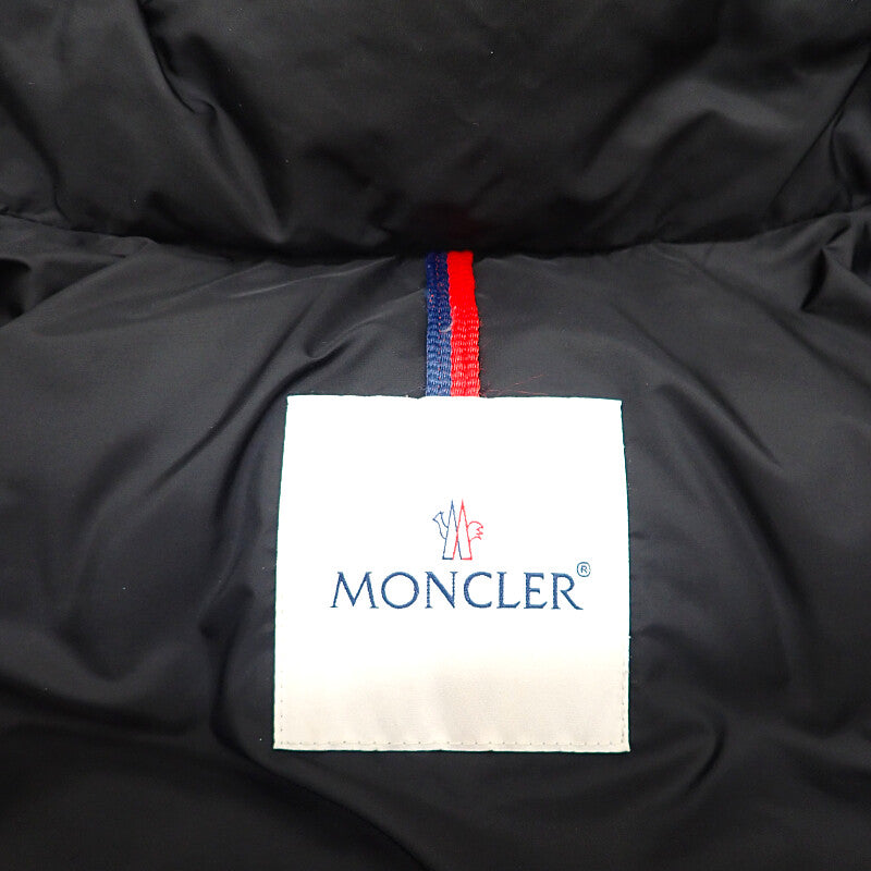モンクレール MONCLER Mayaf マヤ ファー付き ショートダウンジャケット 4 I20911A00198 5968E ダウンジャケット ナイロン ダウン ブラック メンズ【中古】【Aランク】