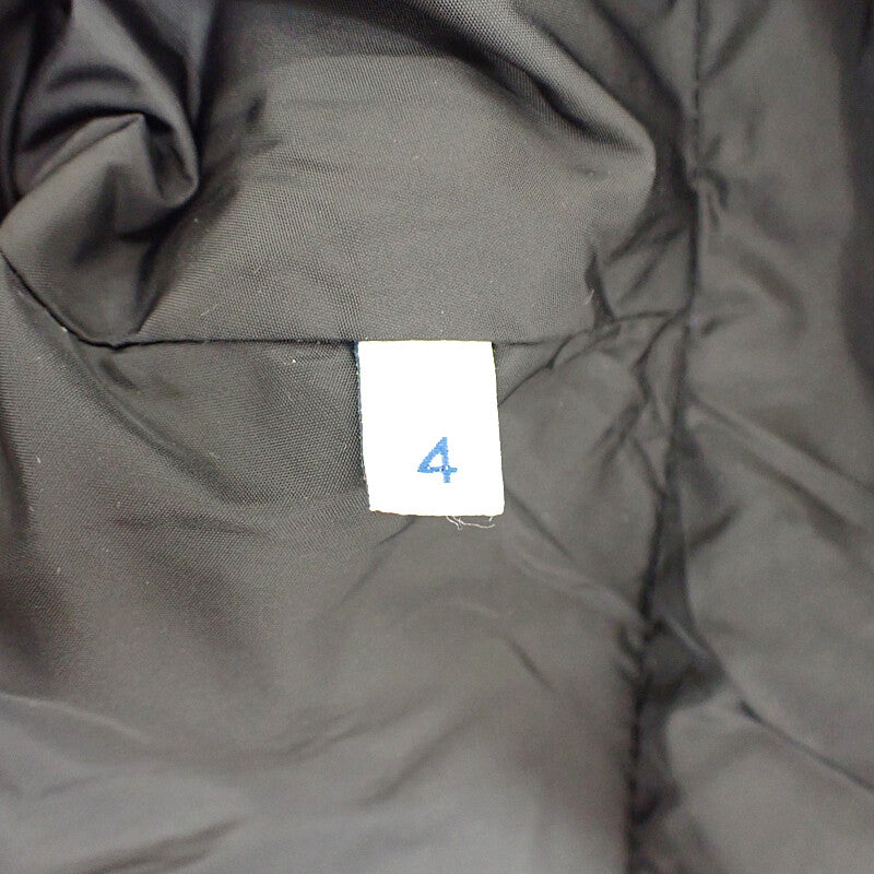 モンクレール MONCLER Mayaf マヤ ファー付き ショートダウンジャケット 4 I20911A00198 5968E ダウンジャケット ナイロン ダウン ブラック メンズ【中古】【Aランク】