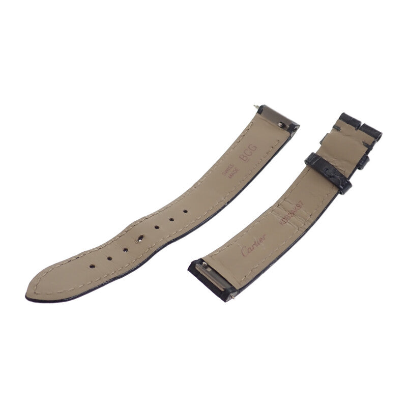 カルティエ CARTIER サントスデュモン SM W2SA0012 腕時計 ステンレススチール K18ピンクゴールド カーフレザー クオーツ シルバー文字盤 レディース メンズ【中古】【Aランク】