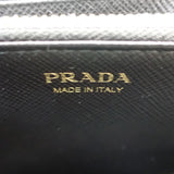 プラダ PRADA ジップアラウンドウォレット 1ML506_QHH_F0002 長財布 サフィアーノ ブラック ゴールド金具 レディース ユニセックス【中古】【Aランク】