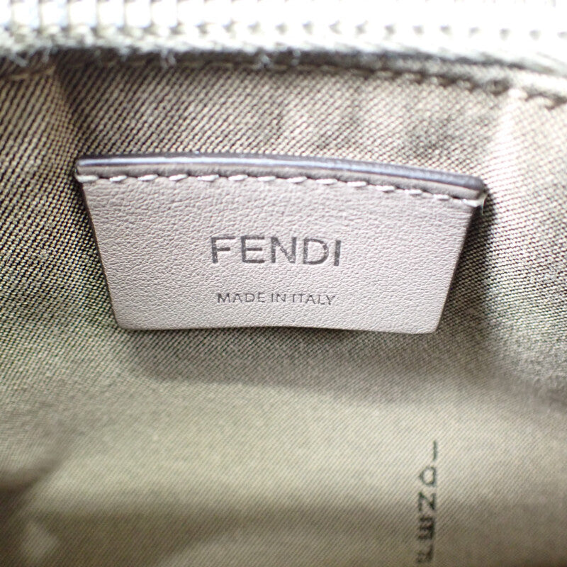 フェンディ FENDI バイザウェイミディアム 8BL1461D5F0NJ3 2WAYバッグ ショルダーバッグ カーフスキン グレー シルバー金具 レディース【中古】【ABランク】