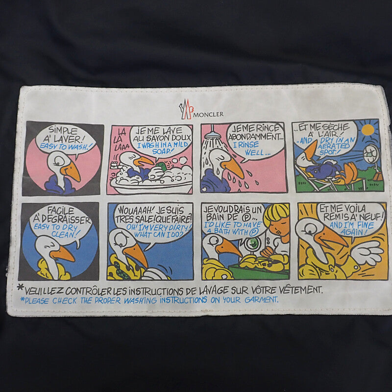 モンクレール MONCLER MONTGENEVRE ショート 1 H20911A53700 54272 ダウンジャケット ウール ネイビー メンズ【中古】【Aランク】