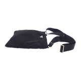 プラダ PRADA トライアングルロゴ VA0053 ショルダーバッグ ナイロン ブラック シルバー金具 メンズ レディース【中古】【Aランク】