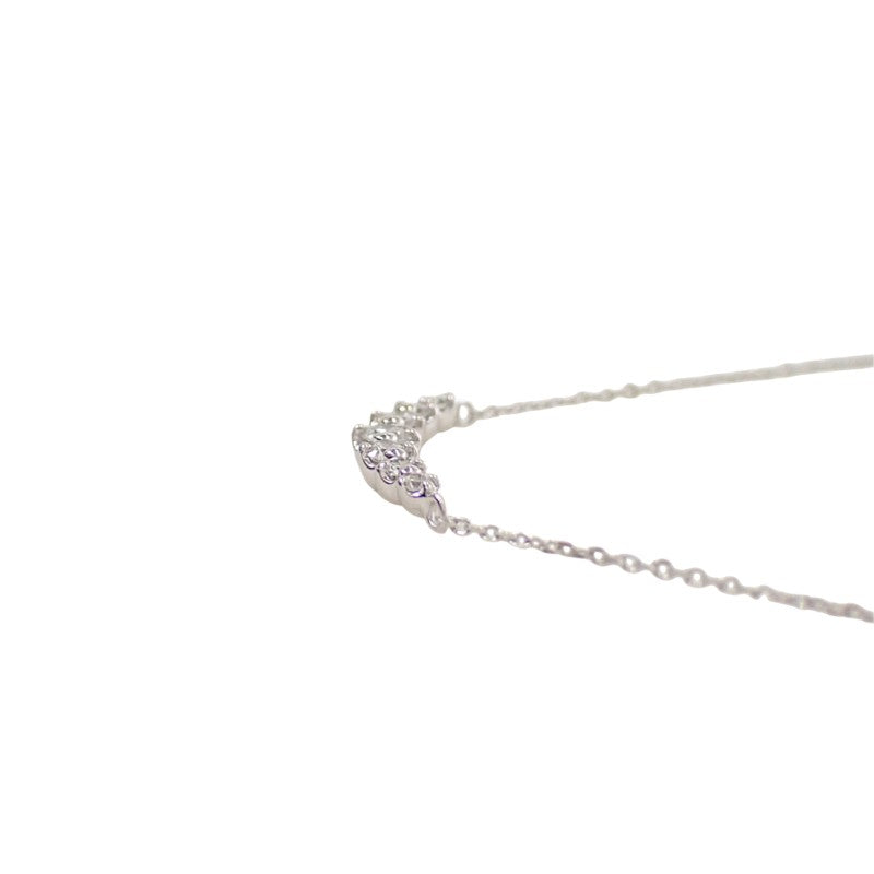 ヨンドシー 4℃ ダイヤモンド ネックレス K18ホワイトゴールド ダイヤモンド レディース【中古】【Aランク】