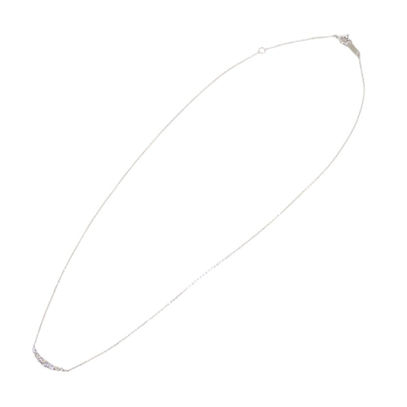 ヨンドシー 4℃ ダイヤモンド ネックレス K18ホワイトゴールド ダイヤモンド レディース【中古】【Aランク】