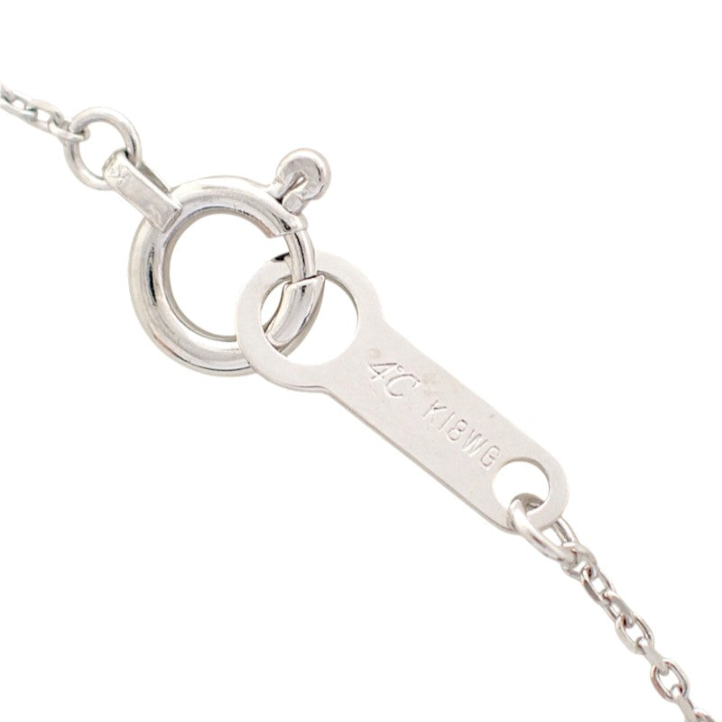 ヨンドシー 4℃ ダイヤモンド ネックレス K18ホワイトゴールド ダイヤモンド レディース【中古】【Aランク】