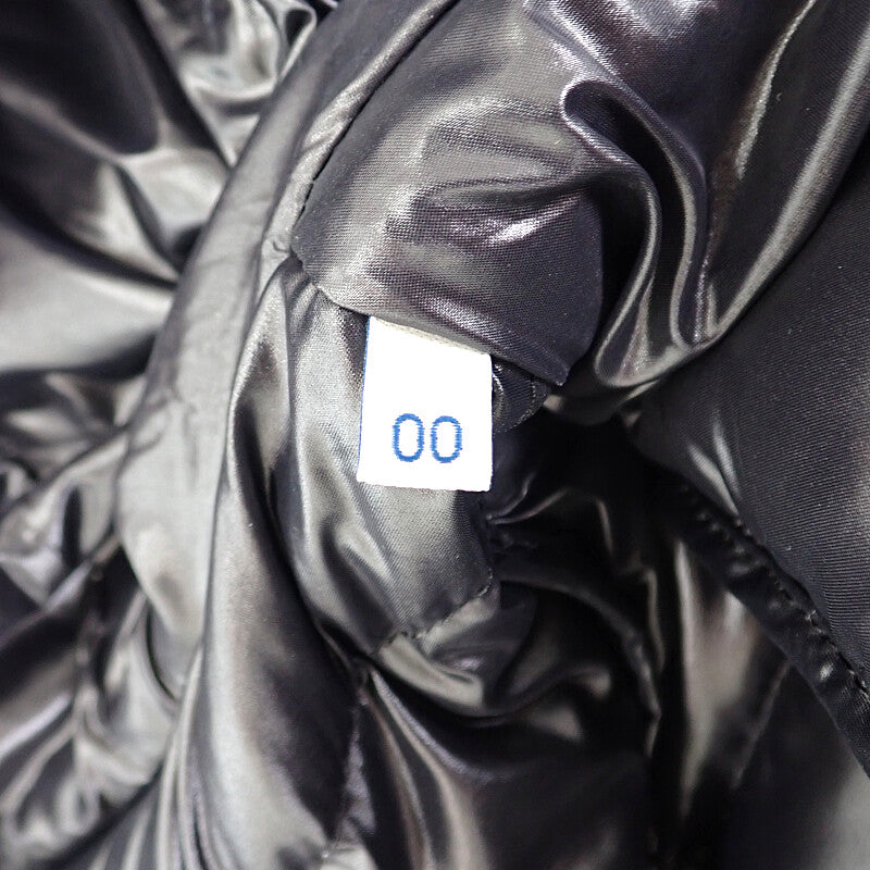 モンクレール MONCLER ファー付きロング H20931C00069_C0065 ダウンジャケット ナイロン ブラック 00 レディース【中古】【ABランク】