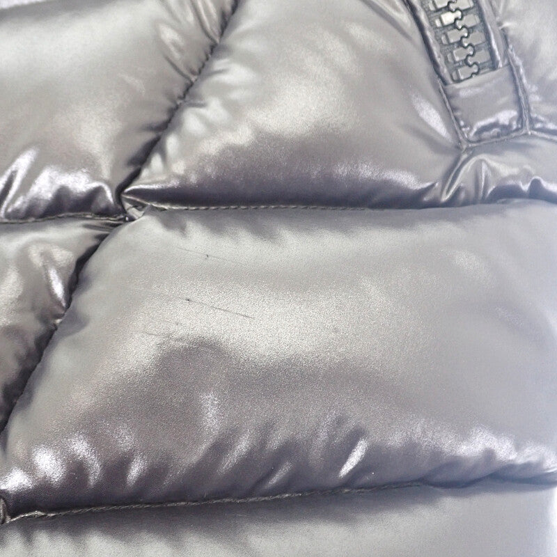 モンクレール MONCLER ファー付きロング H20931C00069_C0065 ダウンジャケット ナイロン ブラック 00 レディース【中古】【ABランク】