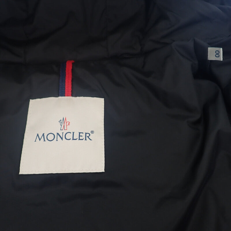 モンクレール MONCLER ロング E20934937085_C0063 ダウンジャケット ナイロン ブラック サイズ00 レディース【中古】【Aランク】