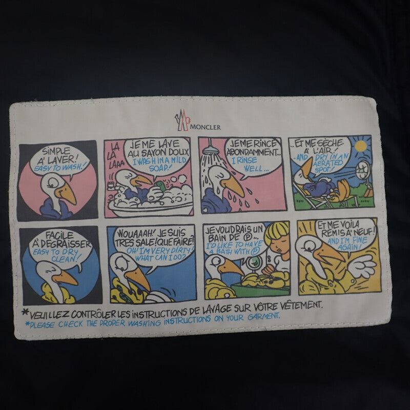 モンクレール MONCLER ロング E20934937085_C0063 ダウンジャケット ナイロン ブラック サイズ00 レディース【中古】【Aランク】