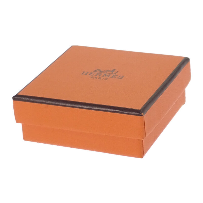 【中古】エルメス HERMES ポップ アッシュ H ピアス メタル ホワイト ゴールド金具 レディース【ABランク】