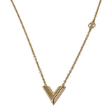 【中古】ルイヴィトン LOUIS VUITTON エセンシャルV M00857 ネックレス メタル ゴールド レディース【Aランク】