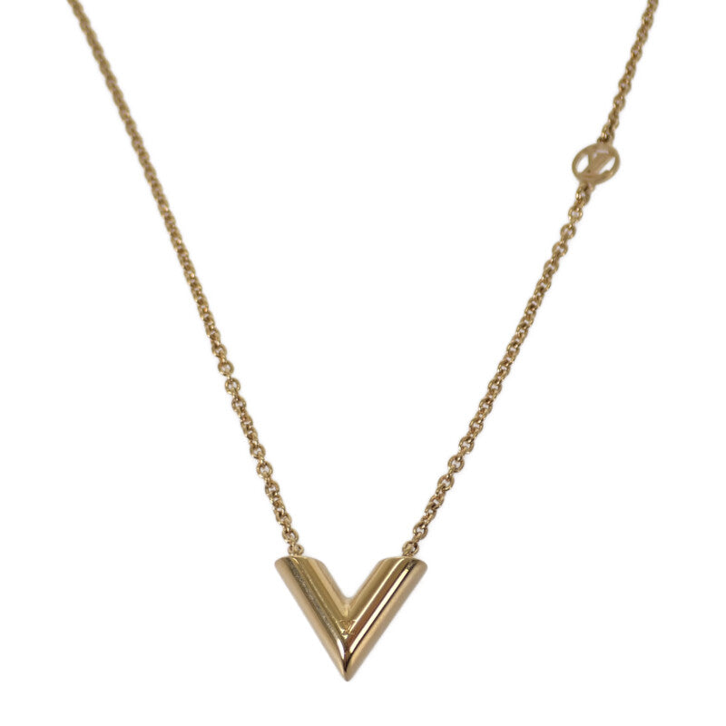 【中古】ルイヴィトン LOUIS VUITTON エセンシャルV M00857 ネックレス メタル ゴールド レディース【Aランク】
