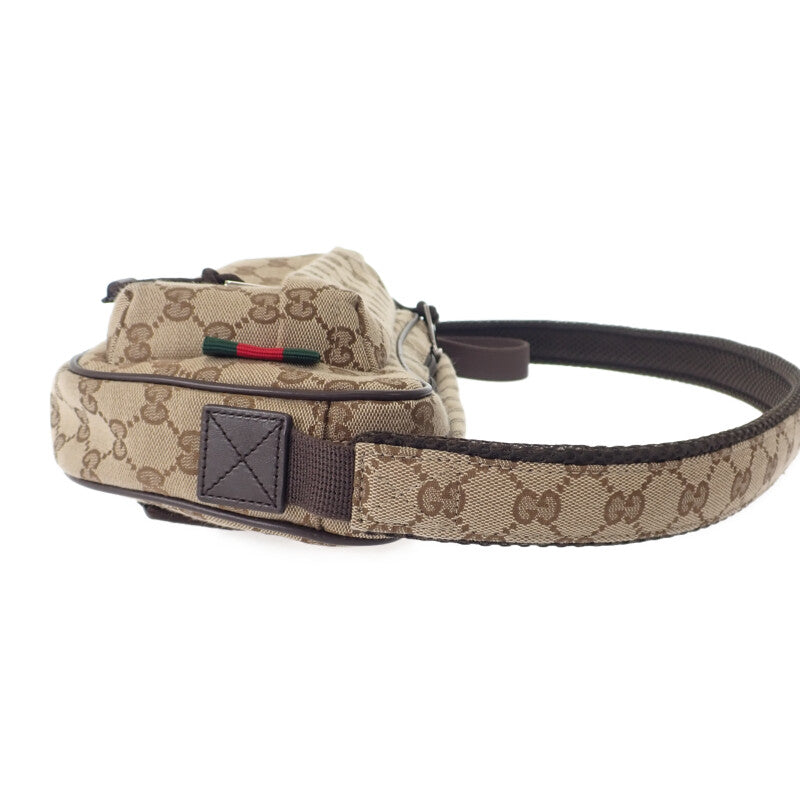 グッチ GUCCI GGスモール クロスボディバッグ 802096_FADUK_9853 ボディバッグ GGキャンバス ベージュ レディース メンズ【中古】【Aランク】