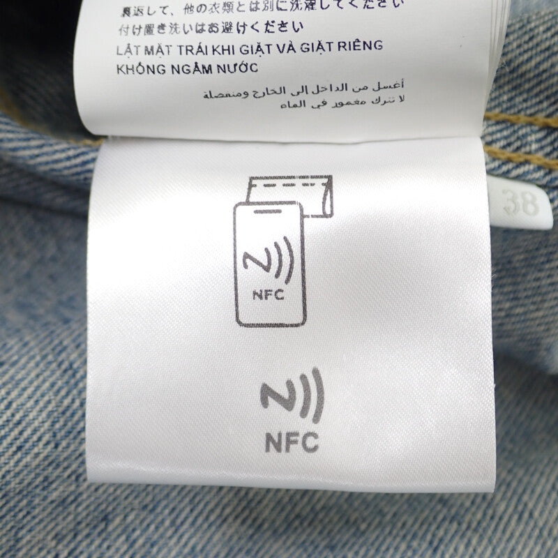 プラダ PRADA オーバーサイズ オーガニック デニム 38 GFC036_13Z6_F0BAN_S_OOO 長袖シャツ コットン ブルー メンズ レディース【中古】【ABランク】