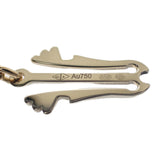 ヴァンクリーフ＆アーペル Van Cleef & Arpels アルハンブラ ウォッチ スモール VCARO40T00 腕時計 K18イエローゴールド クオーツ ホワイトシェル文字盤 レディース【中古】【ABランク】