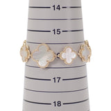 ヴァンクリーフ＆アーペル Van Cleef & Arpels アルハンブラ ウォッチ スモール VCARO40T00 腕時計 K18イエローゴールド クオーツ ホワイトシェル文字盤 レディース【中古】【ABランク】