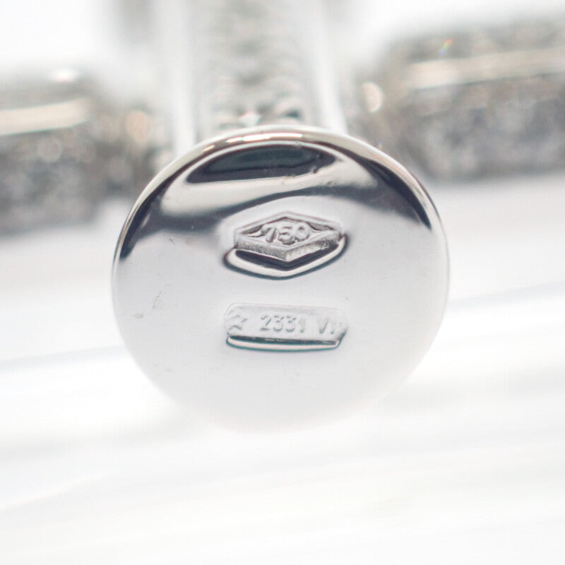 ブルガリ BVLGARI ラテン クロス 328947 ネックレス K18ホワイトゴールド ダイヤモンド メンズ レディース【中古】【Aランク】